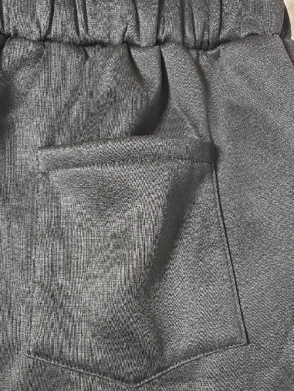 Men's Black Drawstring Jogger Pants